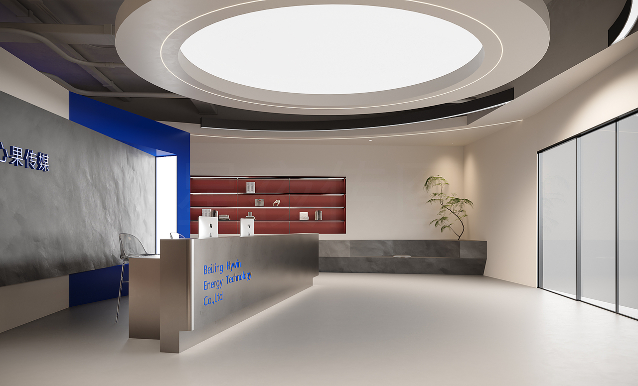 传媒公司现代办公环境效果图