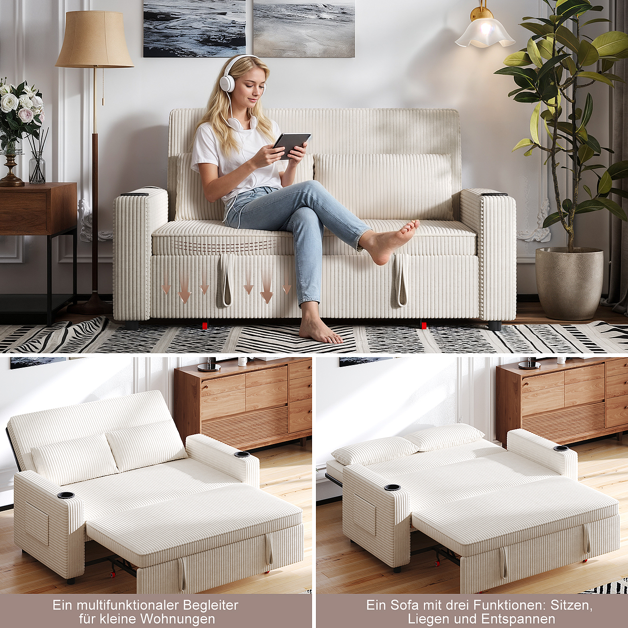 Amazon |米白色沙发 | 打造舒适场景