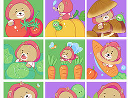 原創(chuàng)IP角色 菜場老黃和小壯橘