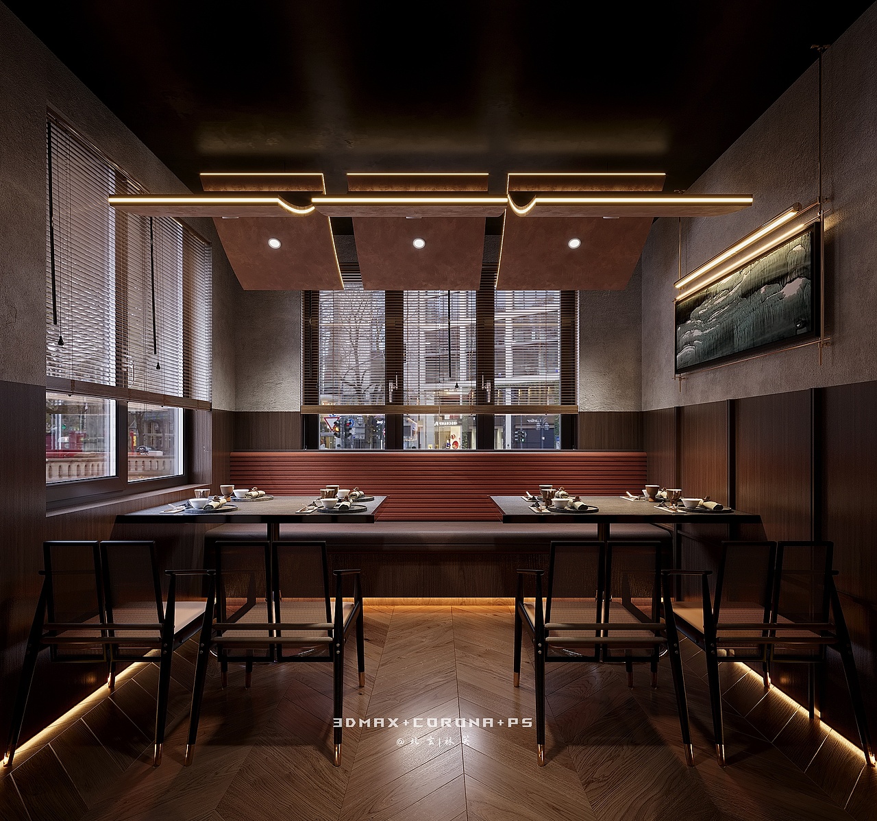 深木色温,光影为宴:一间烧烤店的沉静美学