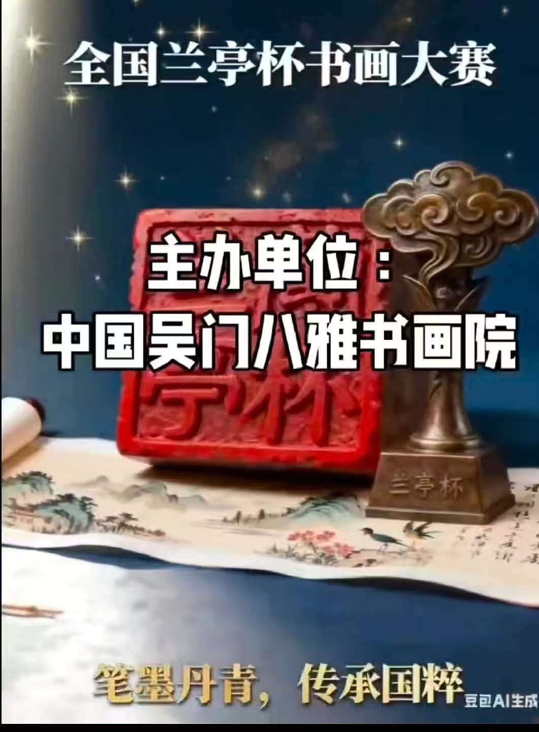 全国书画家公认的大赛——全国书画家“兰亭杯”