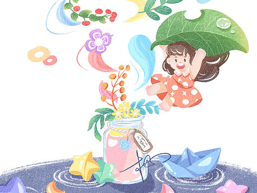 原创插画｜打开许愿瓶