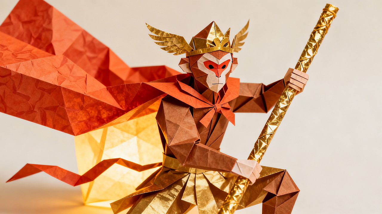 你没见过的立体折纸艺术版西游记-AIMV 云宫讯音（图ZMzk5NzA5OTc2） - AI作品 - 站酷设计师AI音乐动画Jacky原创素材 - 站酷ZCOOL