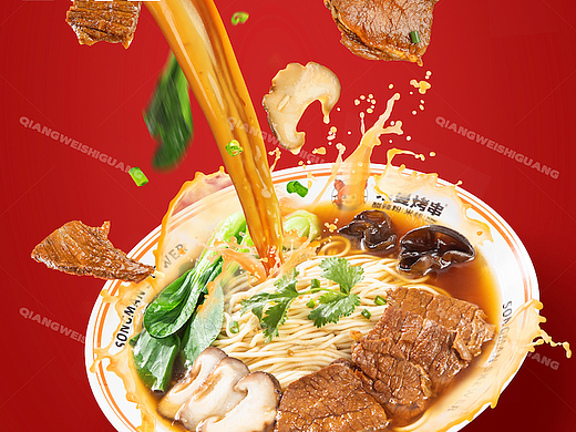 各种汤面拌面系列拍摄