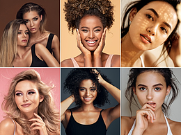 模特廣告人像精修電商修圖美妝妝造修圖雜志人像后期