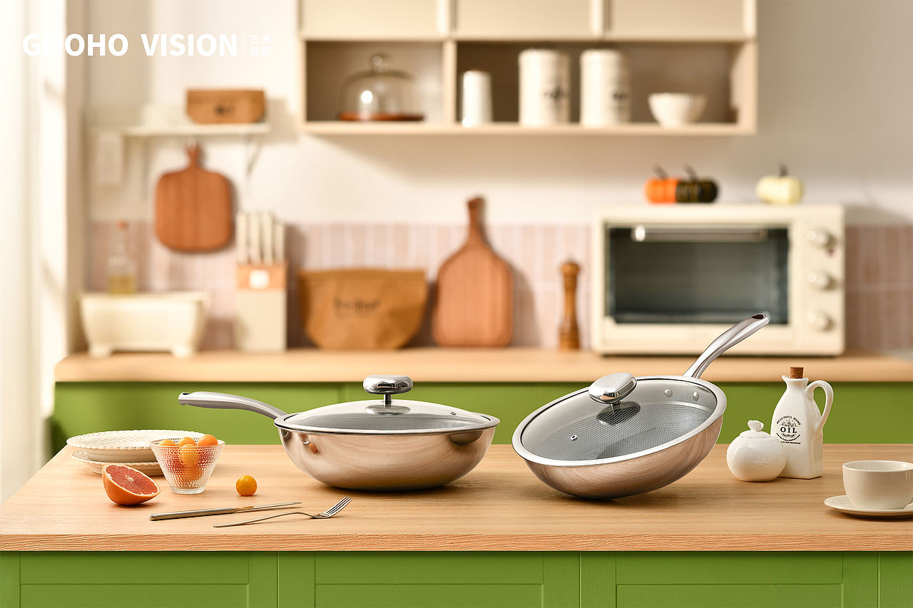 镜面钛锅炒锅丨古禾造图 GOOHO VISION（图ZMzk5NzI3Nzc2） - 产品摄影 - 站酷设计师古禾造图原创素材 - 站酷ZCOOL