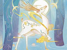 酒瓶包装插画✖️汉御坊