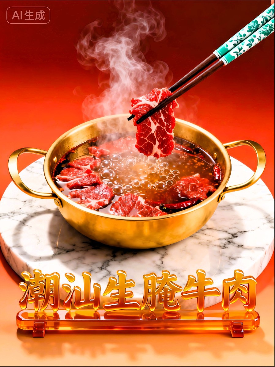 即梦AI设计创意潮汕牛肉类产品海报AIGC设计/平面海报（图ZMzk5NzM5MDM2） - AI作品 - 站酷设计师风中的玫瑰耶原创素材 - 站酷ZCOOL