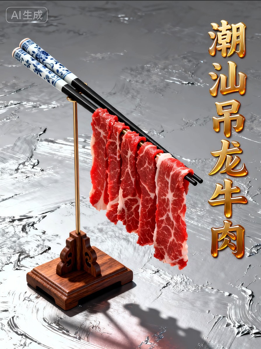 即梦AI设计创意潮汕牛肉类产品海报AIGC设计/平面海报（图ZMzk5NzM5MTcy） - AI作品 - 站酷设计师风中的玫瑰耶原创素材 - 站酷ZCOOL