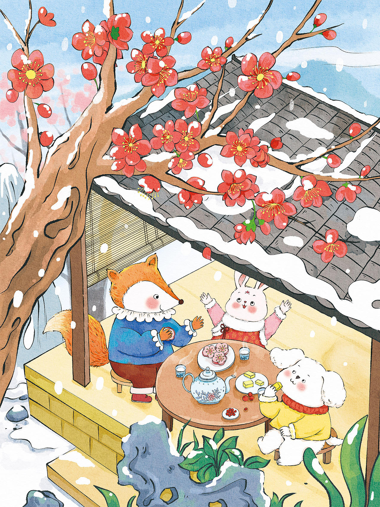 四季童话（图ZMzk5NzUxMTYw） - 商业插画 - 站酷设计师默墨染原创素材 - 站酷ZCOOL
