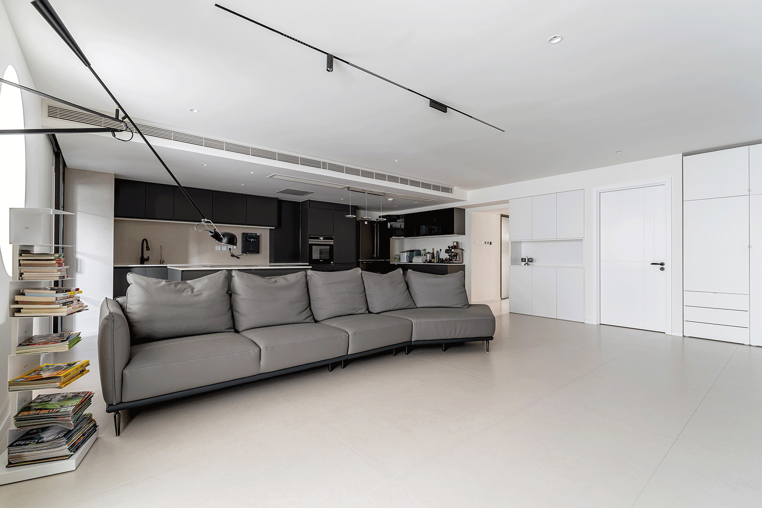 180㎡简约大平层，大横厅布局满足四口人的全部幻想（图ZMzk5NzUxODI0） - 家装设计 - 站酷设计师久栖设计原创素材 - 站酷ZCOOL