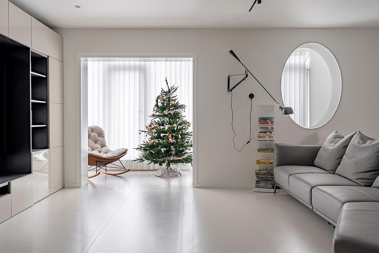 180㎡简约大平层，大横厅布局满足四口人的全部幻想（图ZMzk5NzUxODQ0） - 家装设计 - 站酷设计师久栖设计原创素材 - 站酷ZCOOL