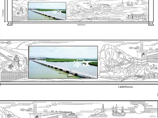 北京华拓设计——洛江区档案馆浮雕长卷