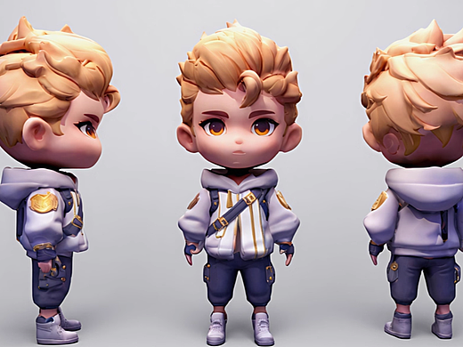 卡通角色建模渲染