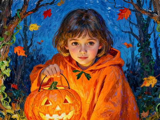 🎃万圣节的夜晚，她只是递出了一颗糖…
