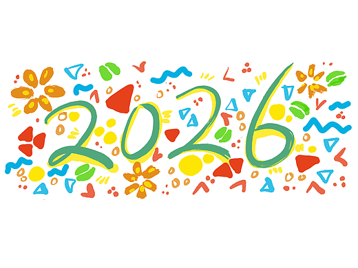 2026年多巴胺装饰插画