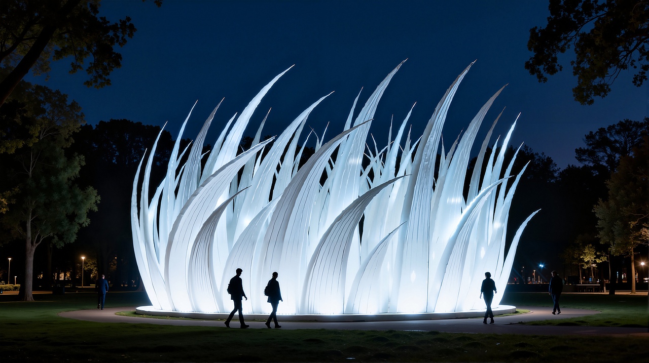 一口气看完25个冷白系艺术装置