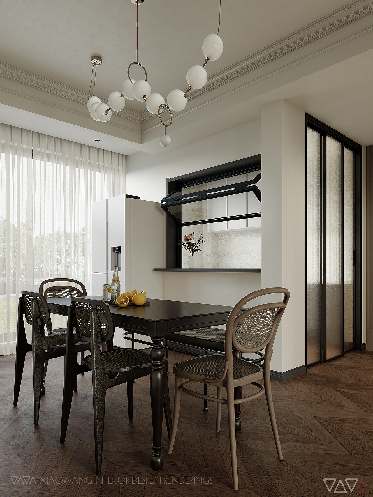 法式客餐厅效果图（图ZMzk5Nzc0NzY0） - 家装设计 - 站酷设计师地平线室内效果图原创素材 - 站酷ZCOOL