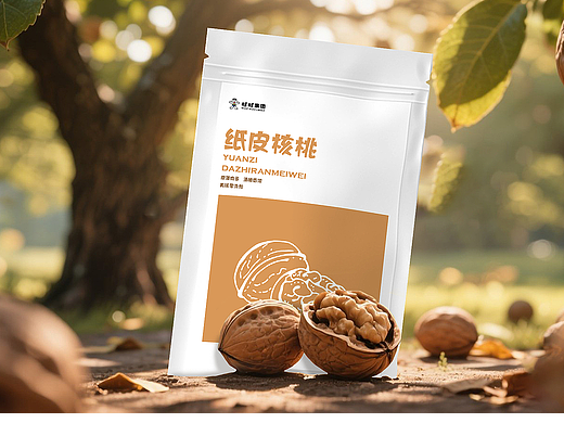 纸皮核桃的包装展示