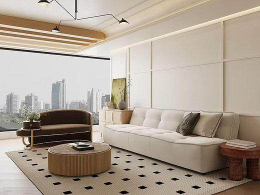 白龙马效果图-原木奶油