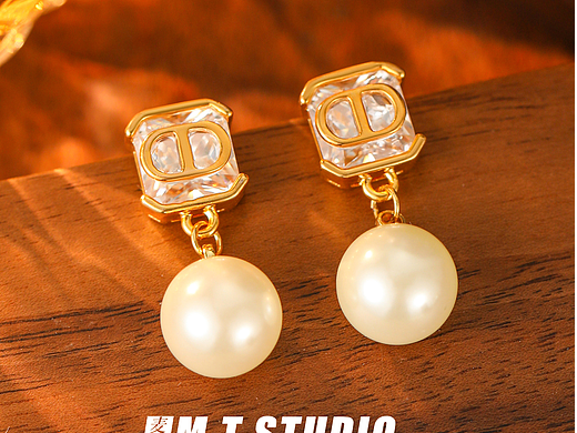 珠宝饰品拍摄|饰品耳环静物拍照|饰品首饰静物平铺摄影