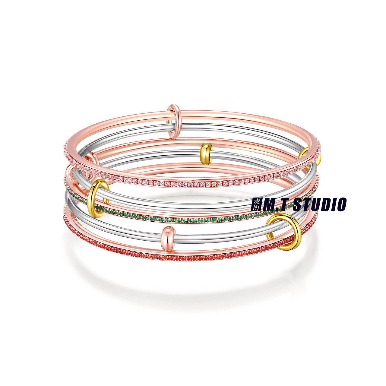 珠宝饰品拍摄|手镯饰品精修|手链饰品拍摄纯白饰品精修