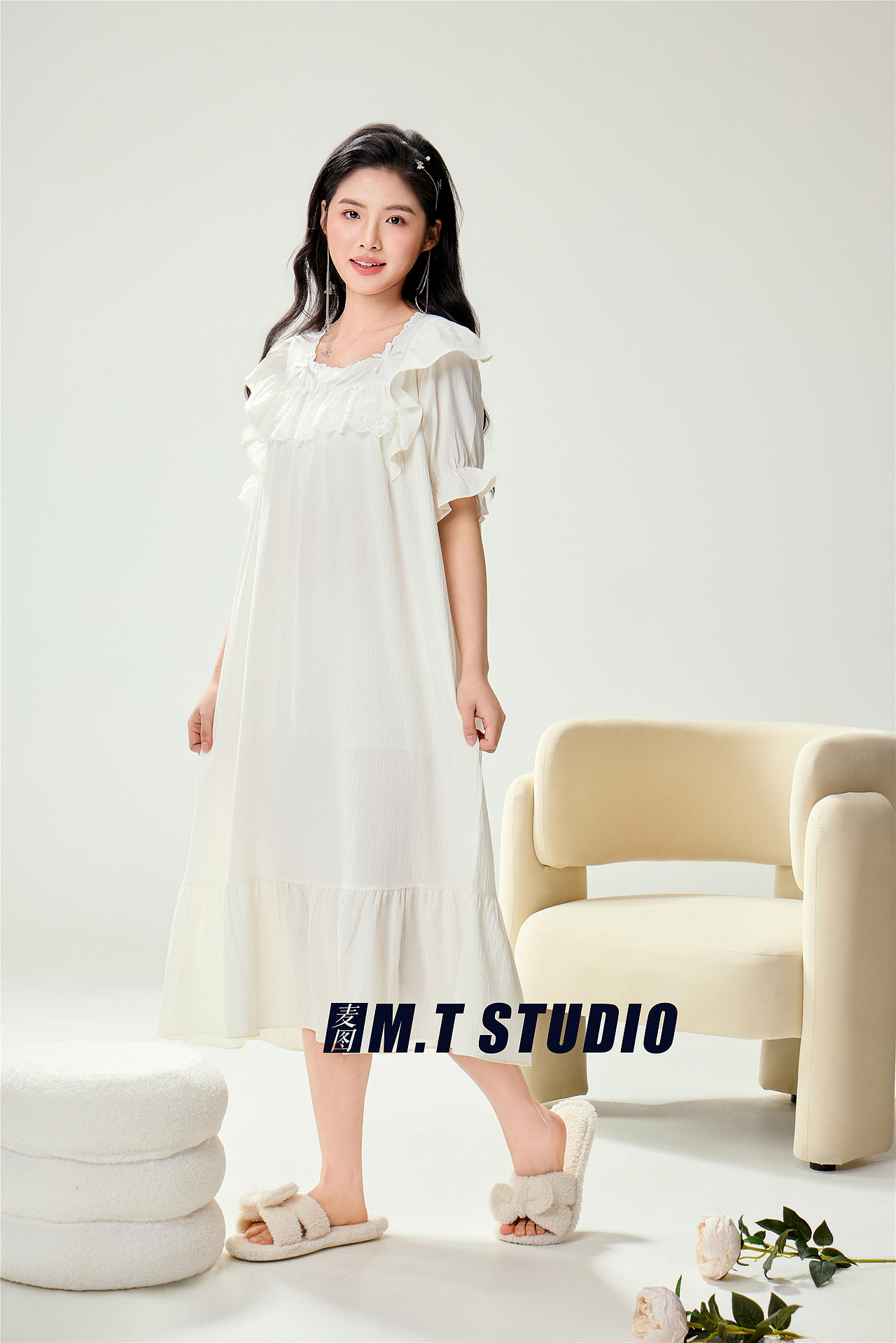 睡衣模特拍摄家居服模特摄影|义乌服饰模特拍摄|拍服装