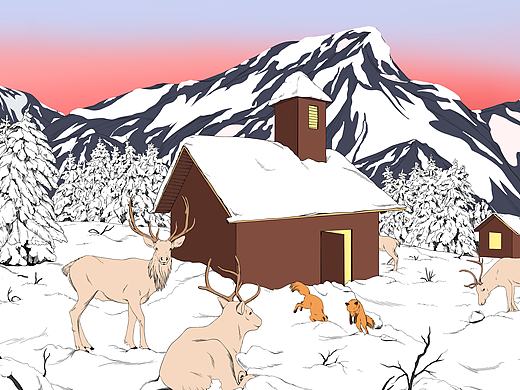 冬天到了??（個(gè)人主頁(yè)-ZNzI4NzE3Mjg=） - 藝術(shù)插畫 - 站酷設(shè)計(jì)師Den28原創(chuàng)素材 - 站酷ZCOOL