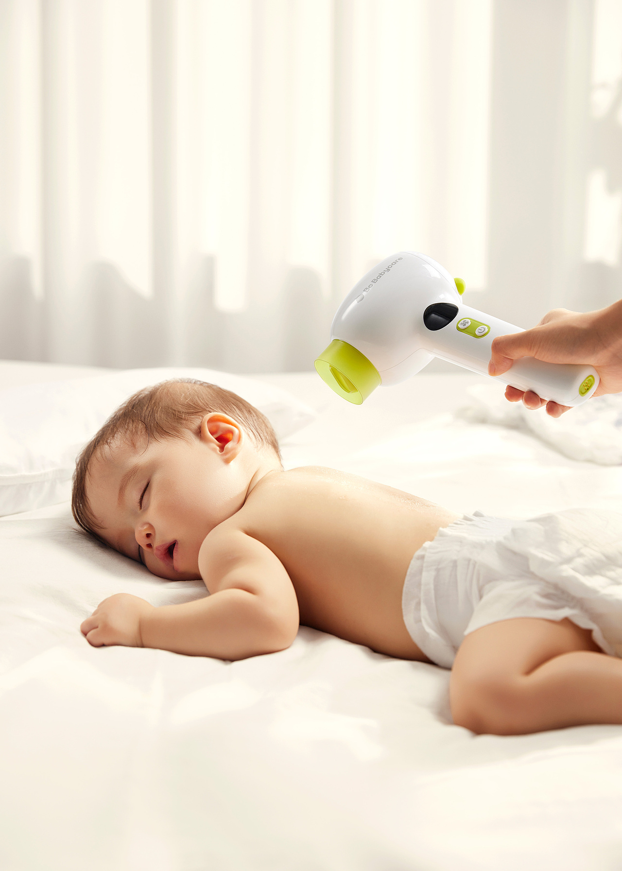 母婴护理产品模拍|不止是吹干,更是触摸与陪伴