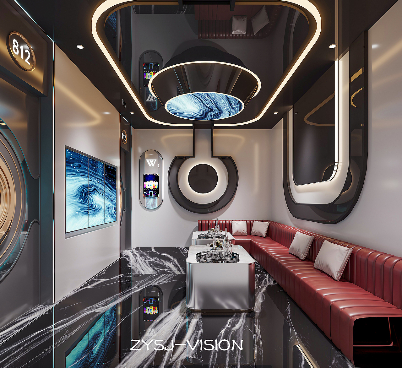 💙科技感KTV效果图 | 未来派对空间预览💎