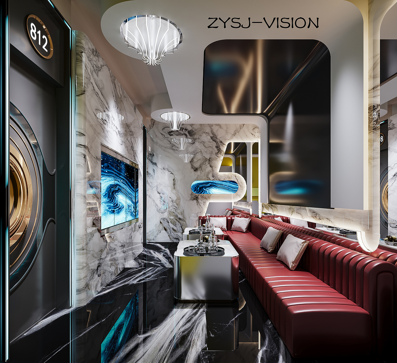 💙科技感KTV效果图 | 未来派对空间预览💎