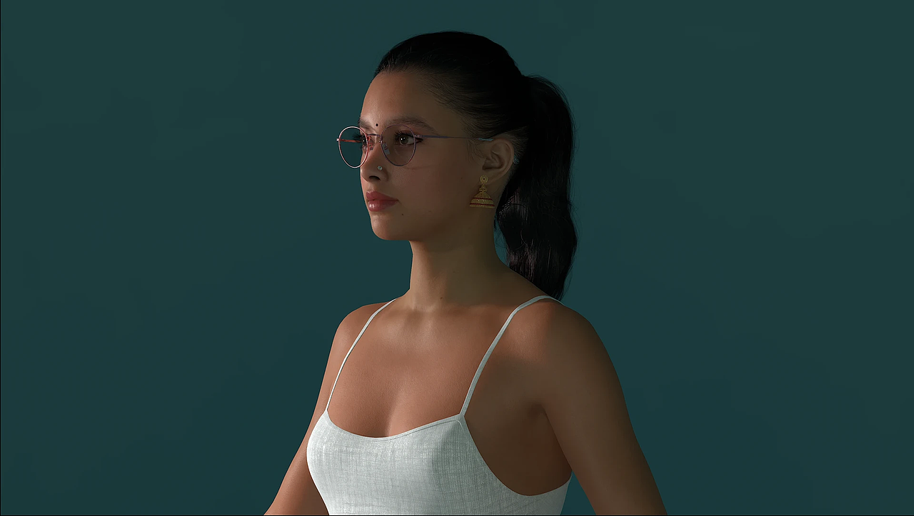 超写实虚拟数字人——印度数字人歌手(mh绑定)