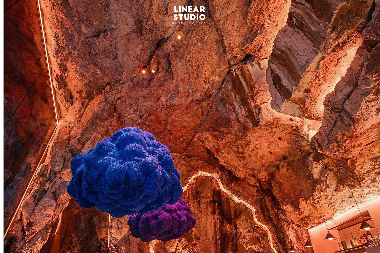 山崖间的“绒云秘境”：藏在岩壁里的温柔宇宙（图ZMzk5Nzk3Njc2） - 建筑/空间 - 站酷设计师许铭轩Eddie原创素材 - 站酷ZCOOL