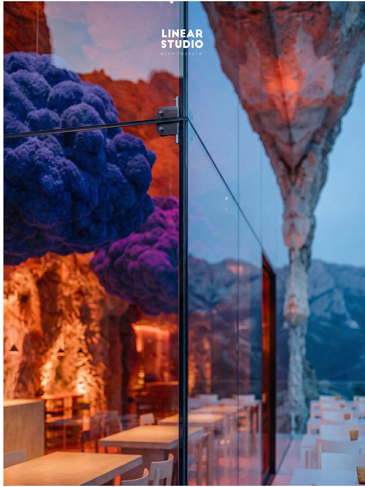 山崖间的“绒云秘境”：藏在岩壁里的温柔宇宙（图ZMzk5Nzk3Njg4） - 建筑/空间 - 站酷设计师许铭轩Eddie原创素材 - 站酷ZCOOL