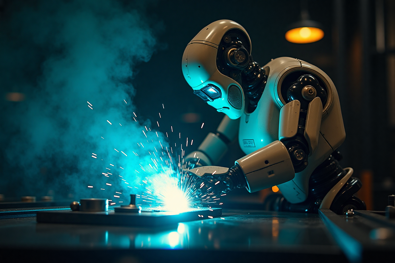 AI创意设计124-焊工机器人