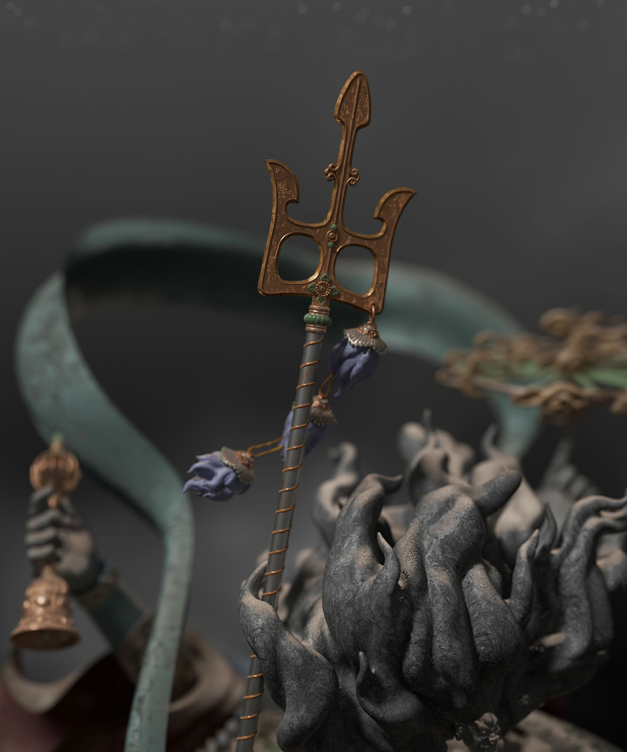 永乐宫三清殿壁画天蓬元帅·blender（图ZMzk5ODEzMDY0） - 人物/生物 - 站酷设计师米拳拳原创素材 - 站酷ZCOOL