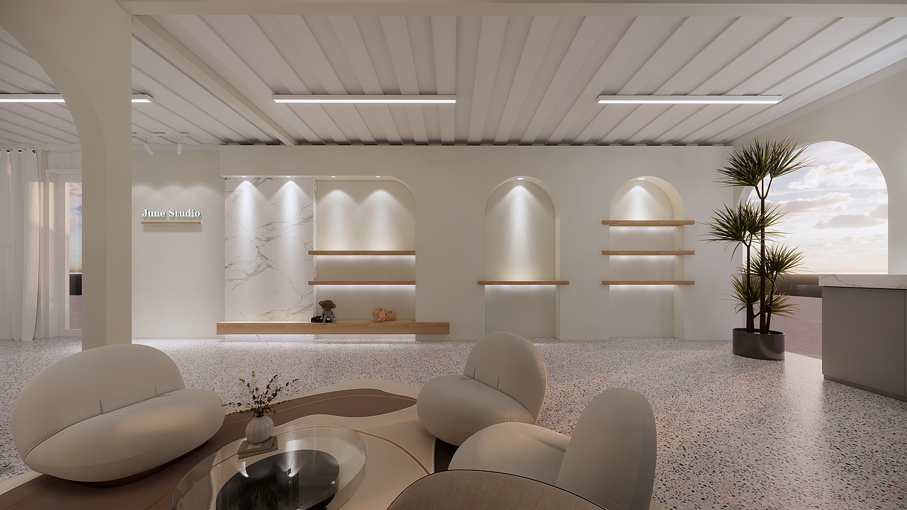 JuneStudio化妆工作室室内设计（图ZMzk5ODE1Njky） - 商业空间设计 - 站酷设计师MrSongsu原创素材 - 站酷ZCOOL
