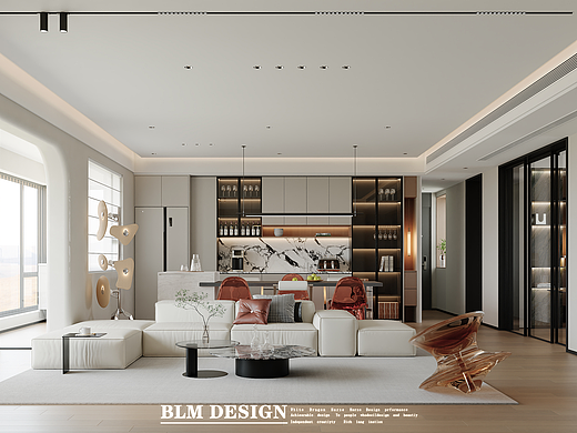 白龙马效果图-现代意式