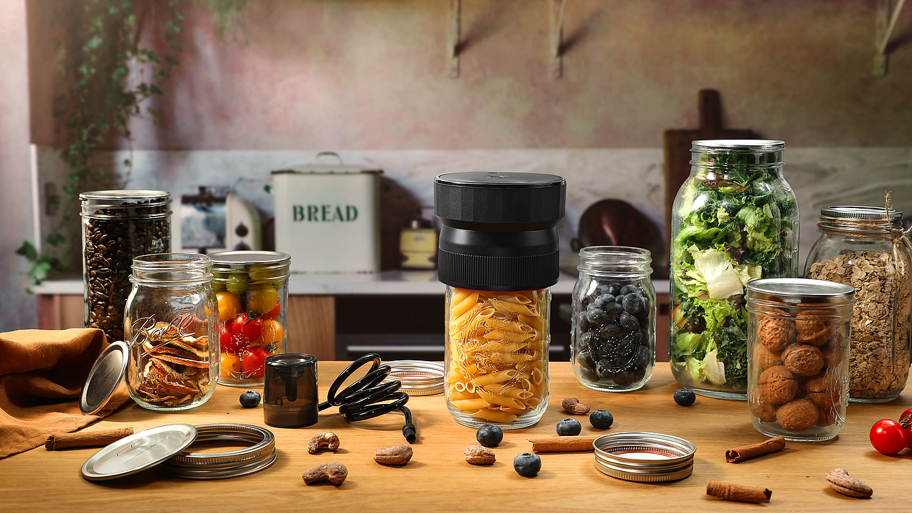 电动梅森罐真空封口机 （圣诞节、感恩节、假日企划）（图ZMzk5ODIzNTA0） - 产品摄影 - 站酷设计师形之森摄影工作室原创素材 - 站酷ZCOOL