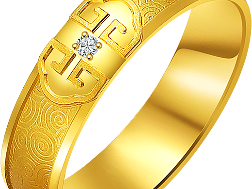 黄金戒指白底图修图