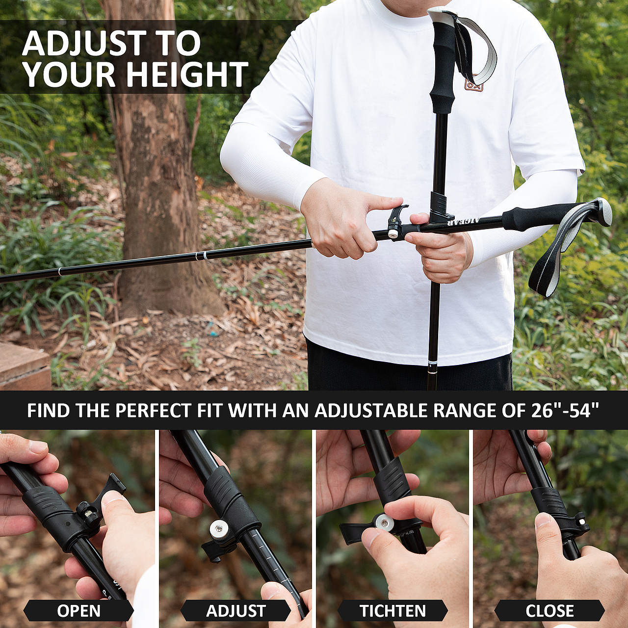 亚马逊主图A+设计案例分享—户外登山杖