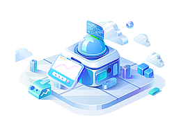 智能體云 - 官網(wǎng)插圖設(shè)計(jì)