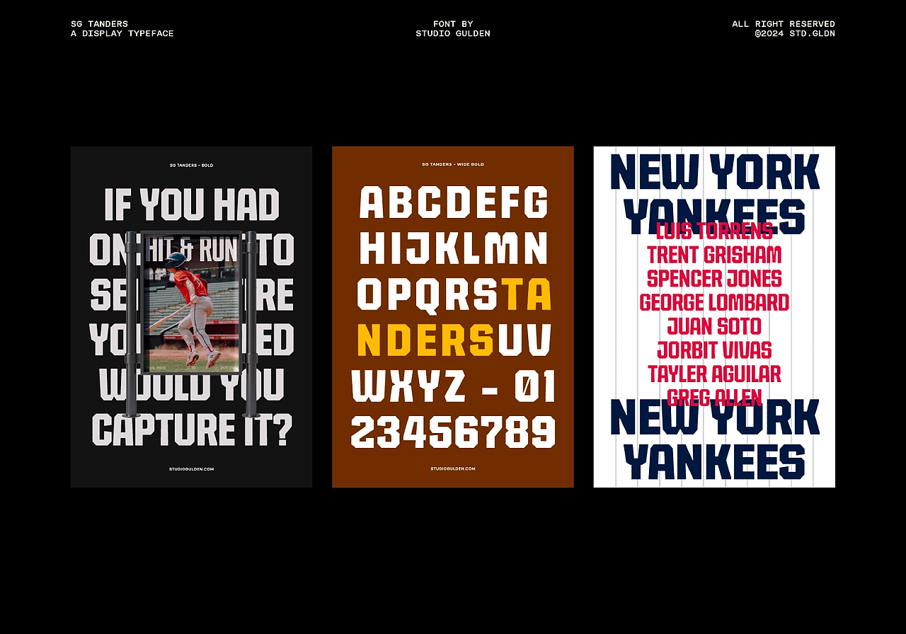 72款时尚体育赛事海报标题周边球衣队服英文字体家族