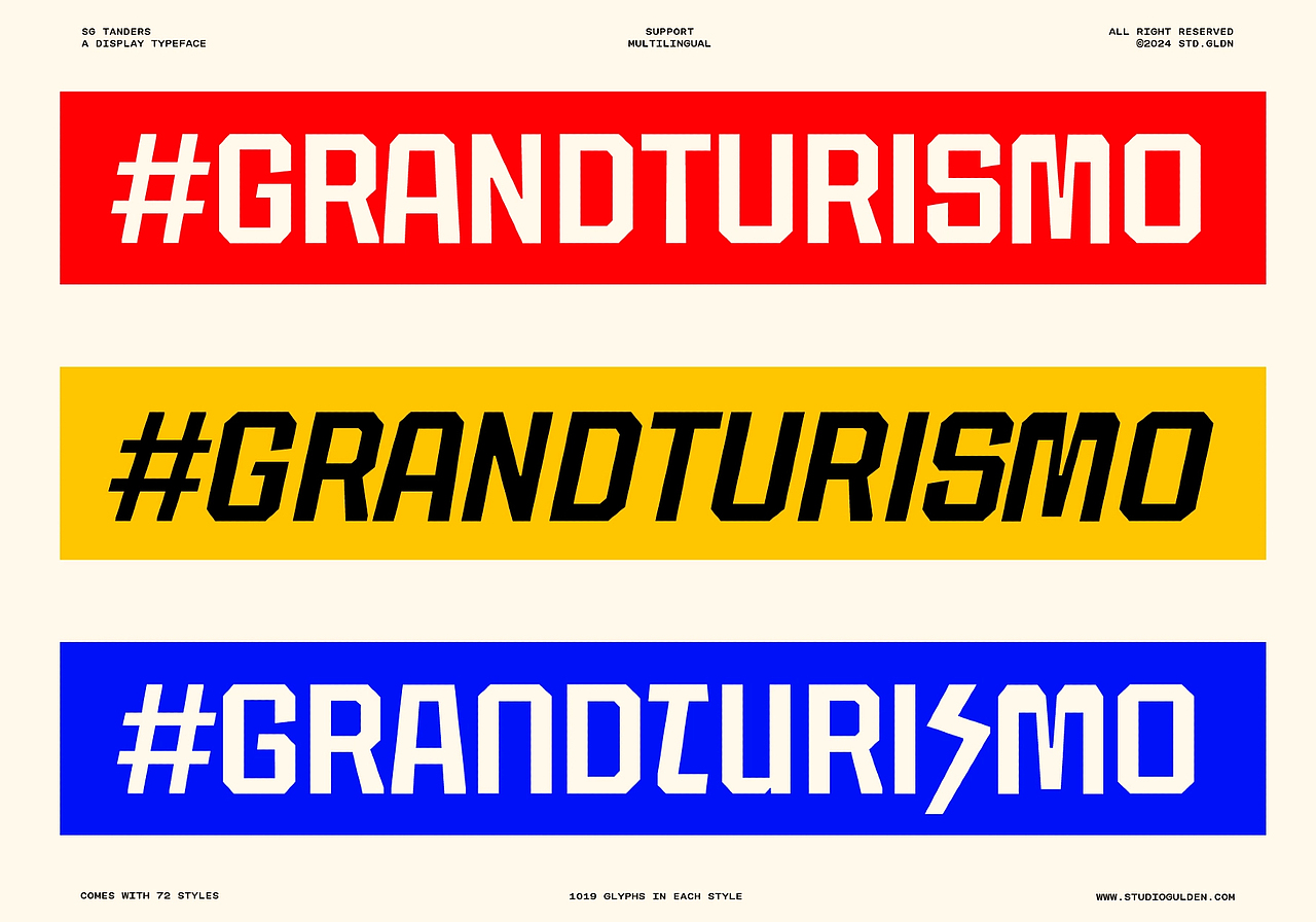 72款时尚体育赛事海报标题周边球衣队服英文字体家族