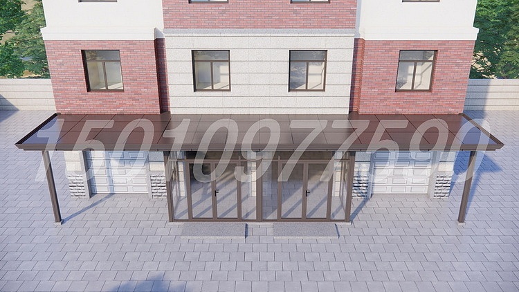 铝扣板雨棚设计效果图