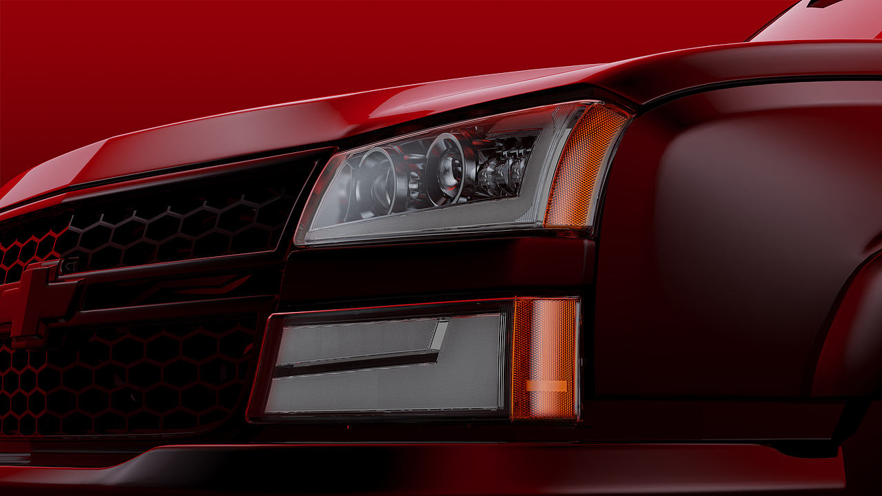 雪佛兰大灯 创意海报设计