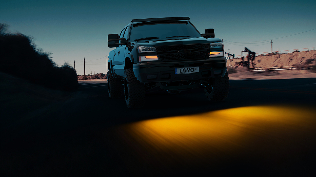 雪佛兰大灯 创意海报设计