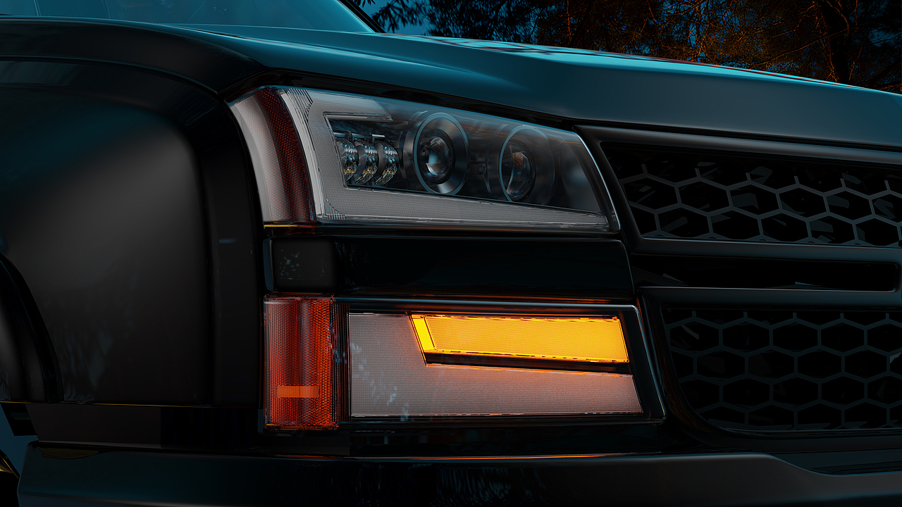 雪佛兰大灯 创意海报设计