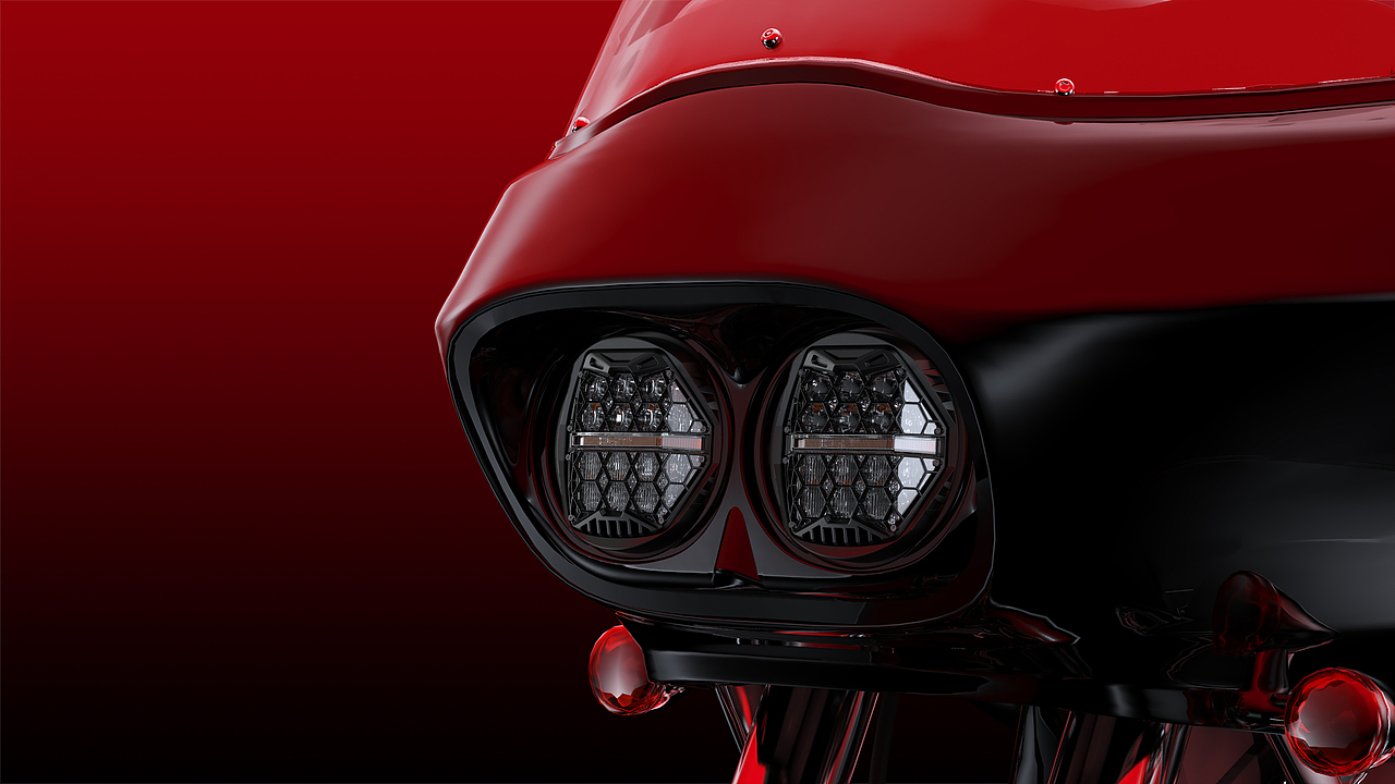 双蜂巢大灯 创意海报设计