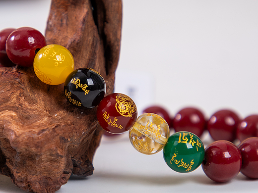 有间|灵珠朱砂手串